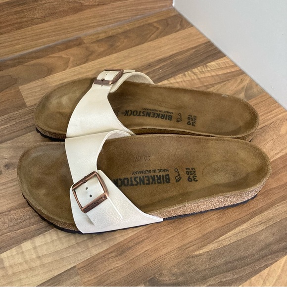 Women’s Birkenstock Madrid Sandals Size 39 UK Size 5.5 White Strap. - Picture 4 of 9